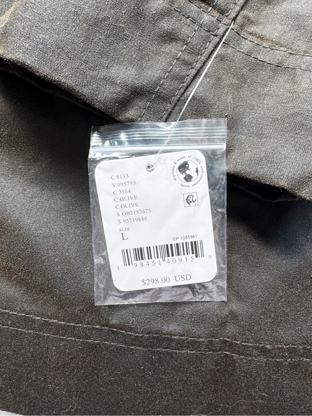 Free People We The Free Cori Waxed Barn Chore Jacket in Olive | NWT - Picture 11 of 15
